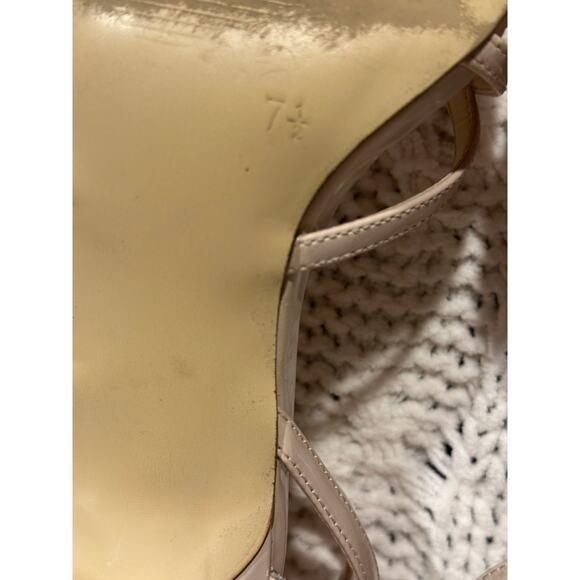 Michael Lila kitten 2” Heels Tan Women’s Size 7.5 ankle straps evening wedding - Picture 8 of 10